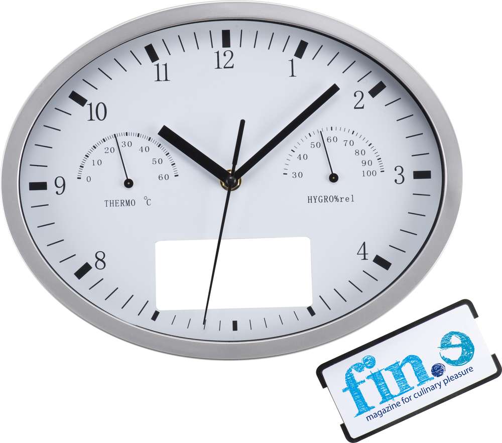 Часы настенные INSERT3 с термометром и гигрометром