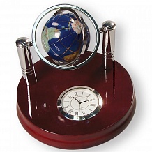Часы настольные с крутящимся глобусом