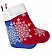 Новогодний носок «Снежинки»