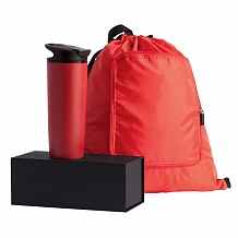 Набор Indivo: термостакан и складной рюкзак