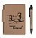 Мини-блокнот Eco Light c ручкой с черными элементами